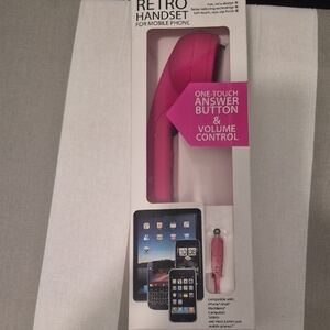 Hype Pink Retro Mobile Phone Handset